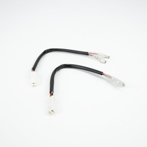 Aharon Motorrad 12V Verlaengerungskabel-Adapter für LED-Blinker | Kompatibel mit Motorrädern von Kawasaki | Motorrad Blinker Adapterkabel | Kabeladapterstecker | Wasserdicht