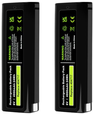2X iPrize 6V 4000mAh NI-MH Ersatzakku für Paslode 404717 B20544E BCPAS-404717 404400 900400 900420 900600 901000 902000 B20720 CF-325 IM200 F18 IM250 IM250A IM350A IM350CT PS604N