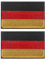 ZESION 2PCS deutsche Flagge Patches Set, taktische Flagge Patches volle Stickerei militärische Patch für Mützen Taschen Westen militärische Uniform