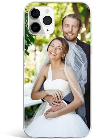 Personalised Photo Phone Case for iPhone 15 Pro Max Custom Clear TPU Rubber Design Your Own Case with Image, Text - One Photo