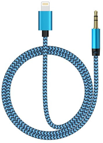 Ocbuo Aux Cable for iPhone, 3.5mm Jack Aux to Lightning Cable, Aux Cord Audio Aux Lead Compatible with iPhone 14/14 Pro/14 Pro Max/14 Plus/13/12 Mini/11/XS/XR/X/8/7 for Car Stereo/Headphones/Speaker