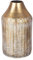 Casablanca Deko Vase groß - Moderne Metallvase Dekoration Pampasgras Wohnzimmer - Geschenk Geburtstagsgeschenk - Farbe: Gold Höhe 39 cm