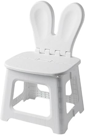 perfk Klappstuhl, Küchenhocker mit Rückenstütze, Tritthocker, Klapphocker für Garten, Innen- und Außenbereich, Rucksackreisen, Haushalt, Kaninchen