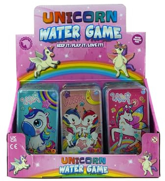 PMS 543299 Premium-Wasserspiel mit Einhorn-Motiv, Mehrfarbig, 13,5 x 6,5 cm, 1 Packung