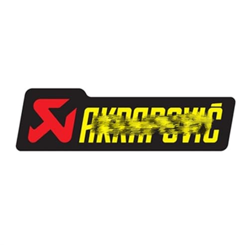 POKVEA Hitzebeständiger Aluminiumaufkleber -Aufkleber for Akrapovic -Abgasmuffler -Motorrad (Color : JH101)