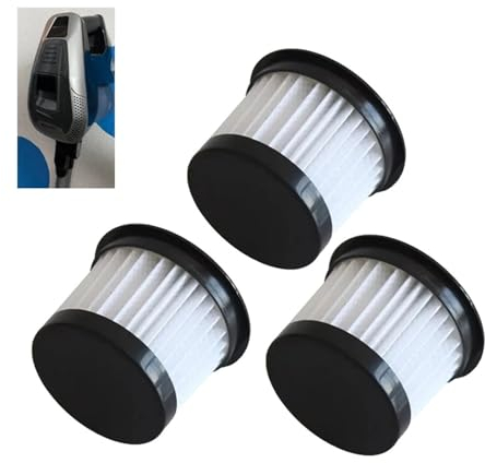 Gerrit 3PCS Filter kompatibel mit Silvercrest Shazb 29,6 B2 Akku-Roboter-Staubsauger Hepa-Filter Teil Reinigungswerkzeuge Kehrmaschine Zubehör