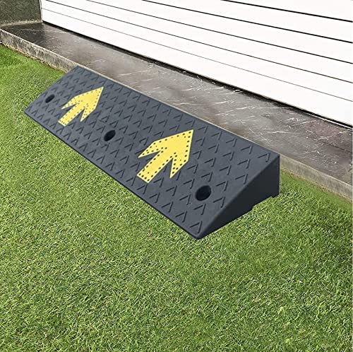 Einstiegsrampe für Roller/Auto/Rollstuhl, tragbare rutschfeste Gummirampen für Türen/Schuppen/Garage/Haustür