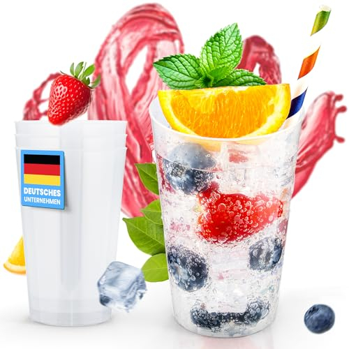 Trinklicht® 50 Mehrwegbecher | Wiederverwendbare Trinkbecher 0,3L | Bruchsicher | Spülmaschinenfest | Partybecher Plastikbecher Mehrweg | Hartplastik Becher