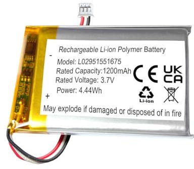 1200mAh 3,7v Akku Ersatz für Omen MAW610M Maus, Babysense V35 Video Babyphone, HyperX Cloud III Wireless Gaming Headset