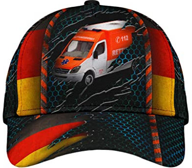 Herren Damen Baseballmütze Personalisierter Name Krankenwagen Rettungsdienst Snapback Kappe Atmungsaktiv Baseball Kappe Mütze Verstellbar Baseball Kappen Für Sport Draussen Kletter