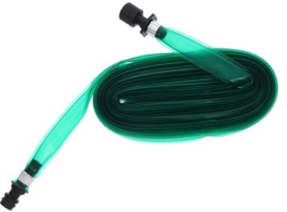 Yardwe Manguera de Agua para Jardín de Pvc Verde de 15 M Aspersores para Césped Manguera de Remojo para Riego