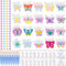JellyArch 20 Set Schmetterling DIY Malerei Kit Sommer Keramik zum Bemalen Ihrer eigenen Schmetterlingsstatuen unlackierte Gipsfiguren Pinsel Acrylfarben Taschen Partygeschenk für Kinder Erwachsene