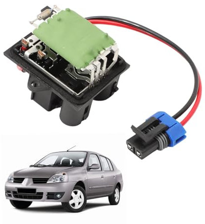 Anlseiod Resistenza per Clio 2 1998-2016 Resistenza di riscaldamento Ventilazione Aria condizionata Abitacolo passeggeri 7701045553 Modulo resistenza di riscaldamento CLIO II