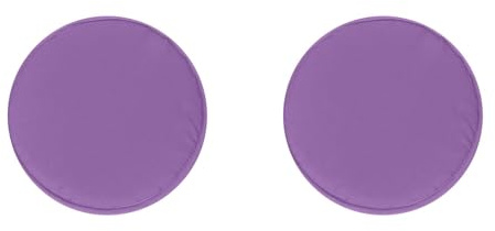 2 Set Stuhlkissen Rund 30 cm rutschfest & Gemütlich Sitzkissen Sitzpolster Waschbare Sitzauflage Weiches Dekokissen Indoor Outdoor (Lila)