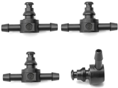 Connecteur Retour Gasoil Injecteur 4 Pièces, Injecteur Gasoil Pour Common Rail Série, Connecteur Retour Diesel, Renvoi De Gasoil Voiture
