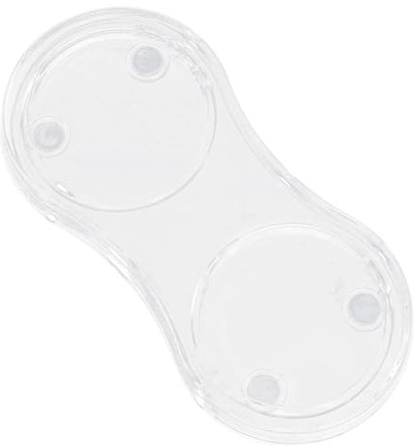 GORGECRAFT Acrylic Salt Pepper Mill Tray Clear 5.2cm Inner Diameter 2 Mills Oil Vinegar Bottles Shaker Grinder Rest Holder for Kitchen Storage Home Table Decoration Accessories