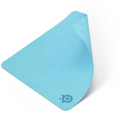 SteelSeries QcK Mousepad Grande - Aqua - Base in gomma siliconica no-slip - Tracking e stabilità top - Ottimizzato per sensori di gioco - 450mm x400mm - FPS, MOBA, RTS, MMO