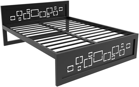 MetaloPro Metallbett Ryka Perfor Muster 12, 180x200 cm | Hochwertiges Metall, Ideal für Schlafzimmer und Gästezimmer, Einfach aufzubauen, Besonders design und durchweg quietschfrei