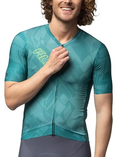 Alé Cycling Herren PR.E Schema Kurzarm Radtrikot - Rap Dry Carbon Micro Aero Piuma Mesh Achselhöhlen Raw‑Cut Ärmel S‑Stability Bund 3+1 Taschen Leicht