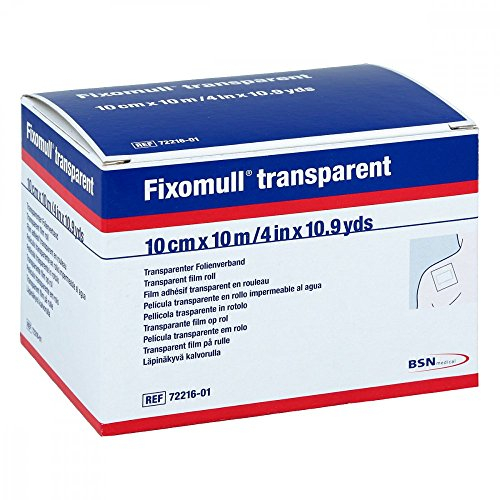 BSN medical Fixomull - Cinta adhesiva transparente (10 m x 10 cm)