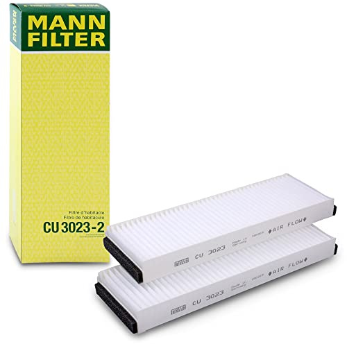 MANN-FILTER, CU 3023-2 Cabin Air Filter | For Passenger Cars, Dust and Pollen Filtration, Improved Air Quality, Interior Air Protection, True OE Engineering