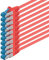 5m - CAT6a - network cable red - pack of 10 CAT 6 A patch cable 10000 Mbit s SFTP PIMF 500 MHz compatible with CAT5 CAT6 CAT7 DSL Internet Switch Router