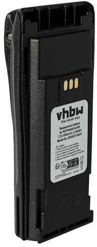 vhbw Akku kompatibel mit Motorola CP200 | CP180, CP170, CP160, CP150, CP140, CP040, CP200D, CP200XLS Funkgerät, Walkie Talkie (1800 mAh, 7,2 V, NiMH)