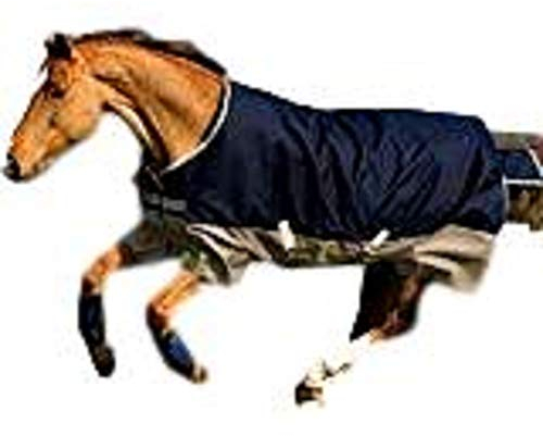 Horseware Amigo Mio Turnout Lite 0g - Navy & Tan with Navy, Groesse:110