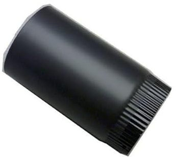 Conduit émaillé 7/10e soudé en continue, diamètre 150 mm ,Lg : 100 cm , noir mat (RAL 9019) Réf. LG1000 150 E NM / 56150
