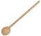 Cucchiaio da cucina in legno, rotondo, in acciaio e legno di faggio naturale non trattato/lunghezze disponibili da 24 a 100 cm | erk, Legno, A10 - Länge: 100 cm