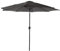 MACOShopde by MACO Möbel Raburg Sonnenschirm 3×3 m mit Kurbel, neigbar, mit Windabzug und UV 50+ Schutz, faltbar und wasserabweisend – Gartenschirm Marktschirm, Sunny Easy+|Dunkelgrau