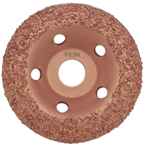 Weischer® - Hartmetall-Schleifscheibe 115 x 22,23 mm | Körnung fein | HM Schleifteller Schleiftopf Frässcheibe Topfschleifer | für Estrich, Beton, Stein, Mauerwerk, Fliesenkleber, Farbe