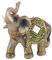 Akozon Glückselefant Elefant Statue Glück Feng Shui Grüne Elefant Statue Skulptur Reichtum Figur Hauptdekoration(L)