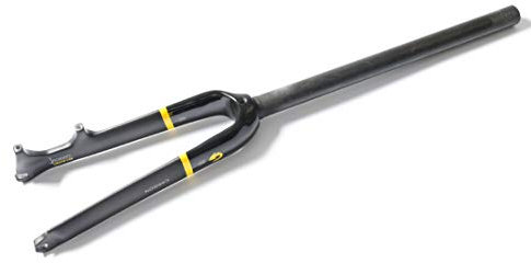 HIOD Voll Kohlefaser Fahrradgabel Kleines Rad Fahrrad C Bremse + Scheibenbremse Gabel,Yellow-A,20-inch