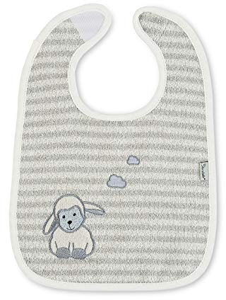 Sterntaler Klettlätzchen Schaf Stanley, Größe: 26 x 38 cm, Grau