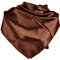 YOFASEN Hijab Kopftuch für Damen - 1 Stück Einfarbig Satin Muslimische Islamische Kopfbedeckung Frauen Gesichtsschleier Schal Turban 90x90 cm, Braun