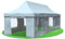 Stabilezelte Faltpavillon 3x9 Meter Professional mit Fensterseiten grau