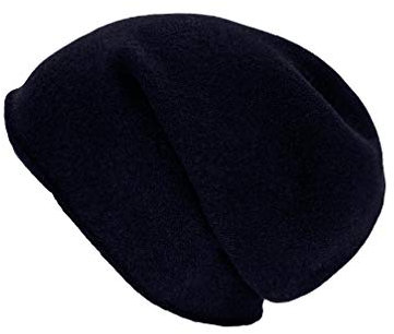 Kopka Nero Wintermütze Strickmütze Beanie für Damen/Herren aus 100% Wolle (Merino) (schwarz)