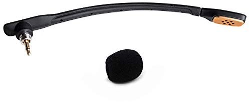 ElloGear Microphone de rechange Astro A40, pièce pour microphone Astro A40 et A40 TR de rechange avec housse en mousse pour casque de jeu – Noir