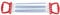 Hellery Professionelle Kinder Brust Expander Junior Fitness Gym Brust Puller W / 5 Frühling - Rot