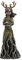 Veronese Design 24,9 cm Heiliger Hirsch Natur Göttin Haustier Häschen Kunstharz Heimdekoration Ornament Figur Bronze-Finish
