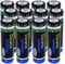 12pk Dunamis 1.2v AA 2500mAh NiMH Rechargeable Batteries - HIGH POWER Suitable for Digital Cameras, Bluetooth Headsets, XBOX Controllers & High Drain Devices etc... (AA 2500mAh, 12 Pack)