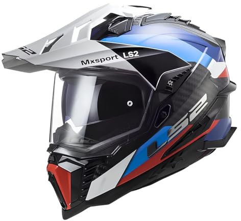 LS2, Motocross Helm Explorer Carbon Frontier Black Blue, XXXL