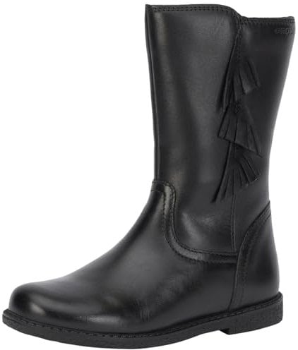 Geox J Shawntel Girl, Caviglia Barca, Nero, 25 EU