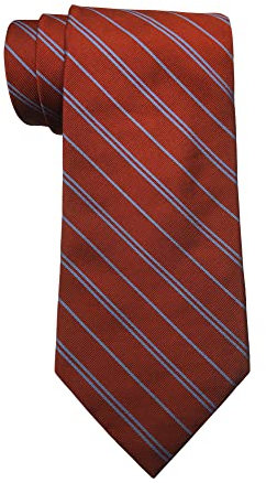 Brooks Brothers Made in New York Orange Striped Tie