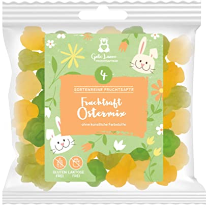 naschlabor 23 x 150g Fruchtgummi Ostermix Fruchtsaft | Der perfekte Gummibärchen Mix zu Ostern | Geschenk zu Ostern | Ostergeschenk für Kinder oder Erwachsene | Süßigkeiten für Ostern
