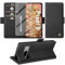 Giyer für Google Pixel 8 Hülle mit Displayschutzfolie, Handyhülle Pixel 8 5G Premium PU Leder Wallet Klapphülle Standfunktion Kartenfach Schutzhülle für Google 8 Lederhülle Flip Case Cover (Schwarz)