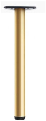 1 Stück Metall Möbelfüße Ø60 mm Verstellbare Tischbeine Aluminiumlegierung Möbel Füße Stützfüsse für Bar,Esstisch,Schreibtisch,Werkbank,mit Schrauben,Gold,Anpassbar (60cm(23.6in))