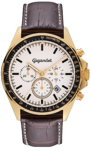 Gigandet Herren Analog Japanisches Quarzwerk Uhr mit Leder Armband AVG3-03