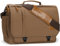 ESTARER 17,3 Zoll Laptop Messenger Bag Herren Wasserabweisende Leinwand Umhängetasche für Arbeit Büro Braun